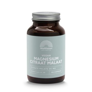 Magnesium Citraat Malaat (Mattisson) 120caps