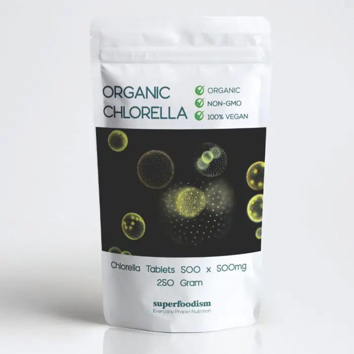 Chlorella tabletten 500mg Bio (Superfoodism) 500st Chlorella tabletten 500mg Bio (Superfoodism) 500st