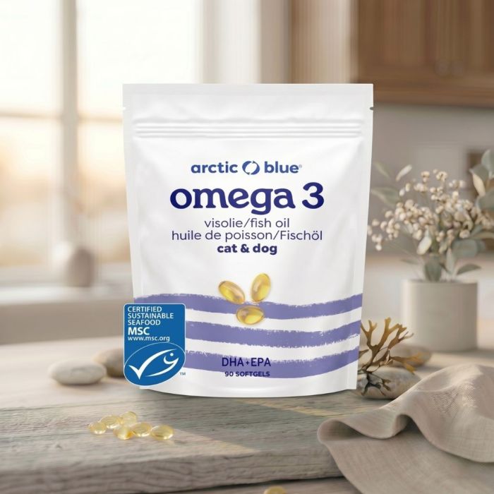 Omega-3 visolie kat & hond DHA & EPA (Arctic Blue) 90caps Omega-3 visolie kat & hond DHA & EPA (Arctic Blue) 90caps
