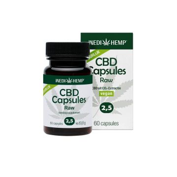 CBD Capsules Raw 2,5% (Wedihemp) 60caps