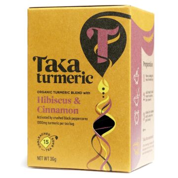 Hibiscus & Cinnamon Tea Bio (Taka Turmeric) 15 zakjes