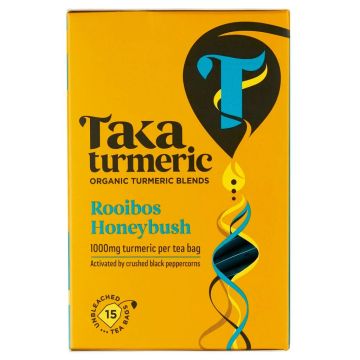 Kurkuma Thee Rooibos & Honeybush Bio (Taka Turmeric) 15 zakjes