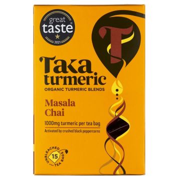Kurkuma Thee Masala Chai Bio (Taka Turmeric) 15 zakjes