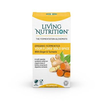 Your Flora - Gold Spice Gefermenteerde Gember Kurkuma Bio (Living Nutrition) 60caps