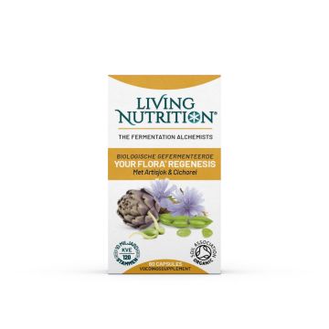 Your Flora - Regenesis Gefermenteerde Artisjok Cichorei Bio (Living Nutrition) 60caps