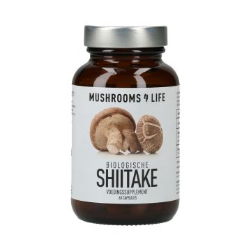 Shiitake Paddenstoelen Capsules Bio (Mushrooms4Life) 60caps