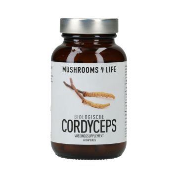 Cordyceps Paddenstoelen Capsules Bio (Mushrooms4Life) 60caps