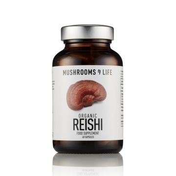 Reishi Paddenstoelen Capsules Bio (Mushrooms4Life) 60caps