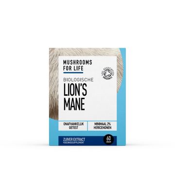 Lion's Mane Paddenstoelen Poeder Bio (Mushrooms For Life) 60gr