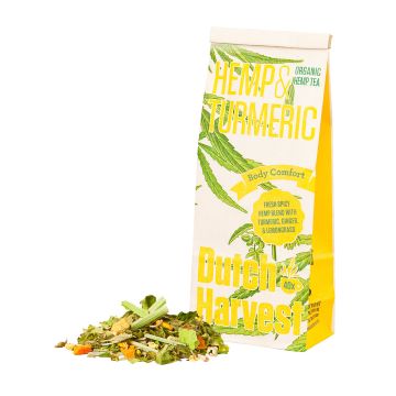 Hennep thee, Hemp & Turmeric (Kurkuma) Bio (Dutch Harvest) 50gr