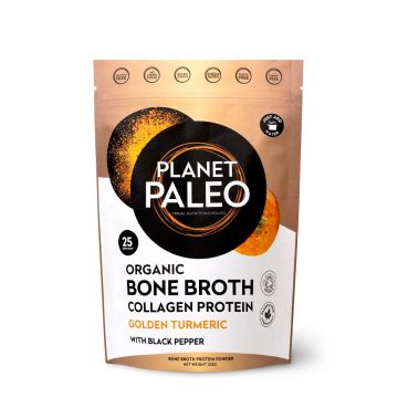 Organic Bone Broth Collagen Protein Golden Turmeric (Planet Paleo)