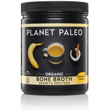 Bone Broth Sport Protein Vanilla & Banana Bio (Planet Paleo) 480gr