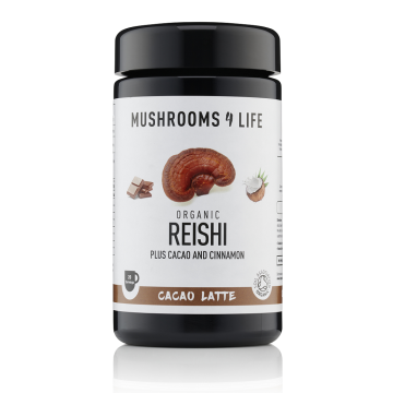 Reishi Cacao Paddenstoelen Latte 1000mg Bio (Mushrooms4Life) 140gr