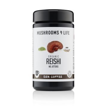 Reishi Zen Paddenstoelen Koffie 1000mg Bio (Mushrooms4Life) 64gr