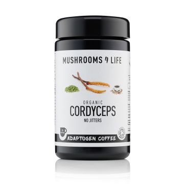 Cordyceps Power Paddenstoelen Koffie 1000mg Bio (Mushrooms4Life) 60gr
