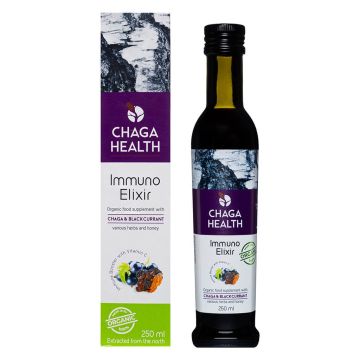 Immuno Elixir Chaga & Zwarte Bes Bio (Chaga Health) 250ml