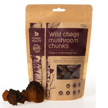 Wilde Chaga Paddenstoelen Brokken Bio (Chaga Health) 130gr