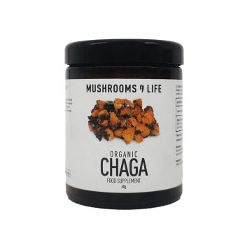 Chaga Paddenstoelen Poeder Bio (Mushrooms4Life) 60gr