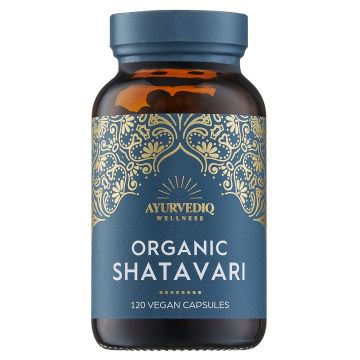 Organic Shatavari Capsules (Ayurvediq Wellness) 120caps