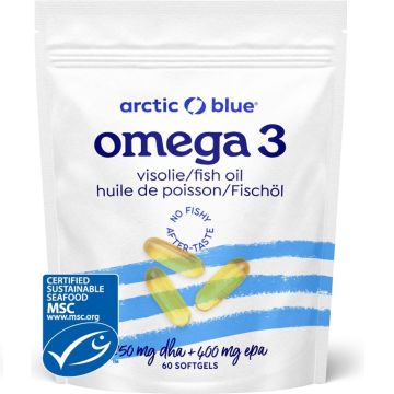 Omega-3 visolie DHA & EPA (Arctic Blue) 60caps