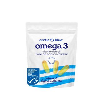 Omega-3 visolie DHA & EPA met vitamine D3 (Arctic Blue) 30caps