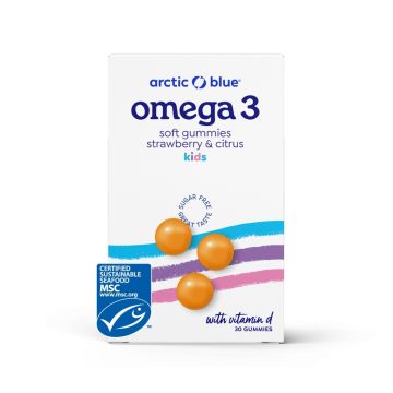 Arctic Blue Kids Omega-3 gummies DHA & EPA vitamine D3 30st