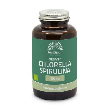 Chlorella Spirulina Bio 500 mg (Mattisson) 240 tablet