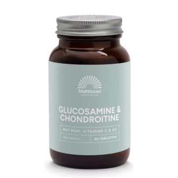 Glucosamine & Chondroïtine met MSM, Vitamine C en D3 (Mattisson) 60 tablet