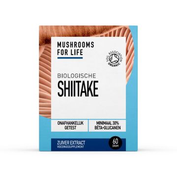 Shiitake Paddenstoelen Poeder Bio (Mushrooms For Life) 60gr