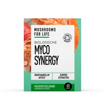 Myco Synergy Paddenstoelen Poeder Bio (Mushrooms For Life) 60gr