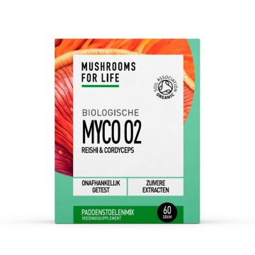 Myco O2 Paddenstoelen Poeder Bio (Mushrooms For Life) 60gr