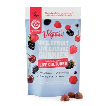 Wholefruit Live Culture Gummies (Vegums) 30st