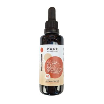 Chaga Paddenstoelen Extract Alcoholvrij Bio (Pure Mushrooms) 60ml