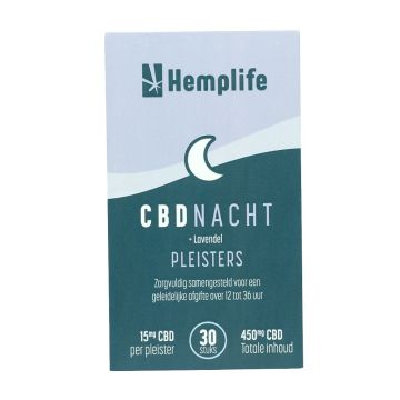 CBD Nacht Pleisters 15 mg (Hemplife) 30st