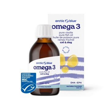 Omega-3 visolie kat & hond DHA & EPA (Arctic Blue) 300 ml (natuurlijk)