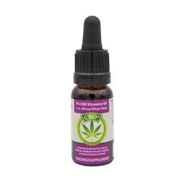 CBD Olie 5% + Vitamine D3 (Jacob Hooy) 10ml