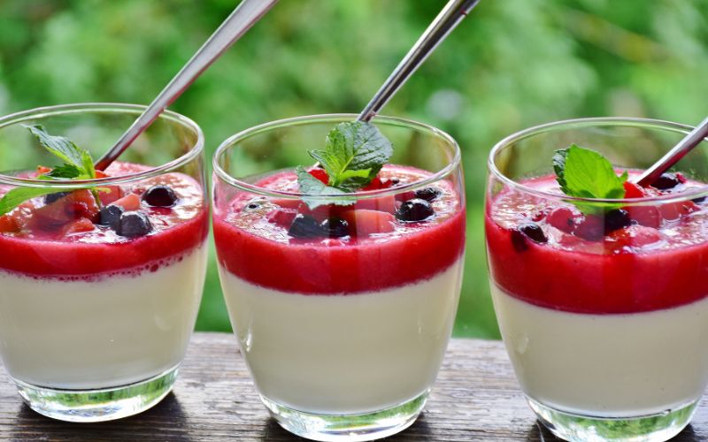 Panna cotta met gelatinepoeder recept
