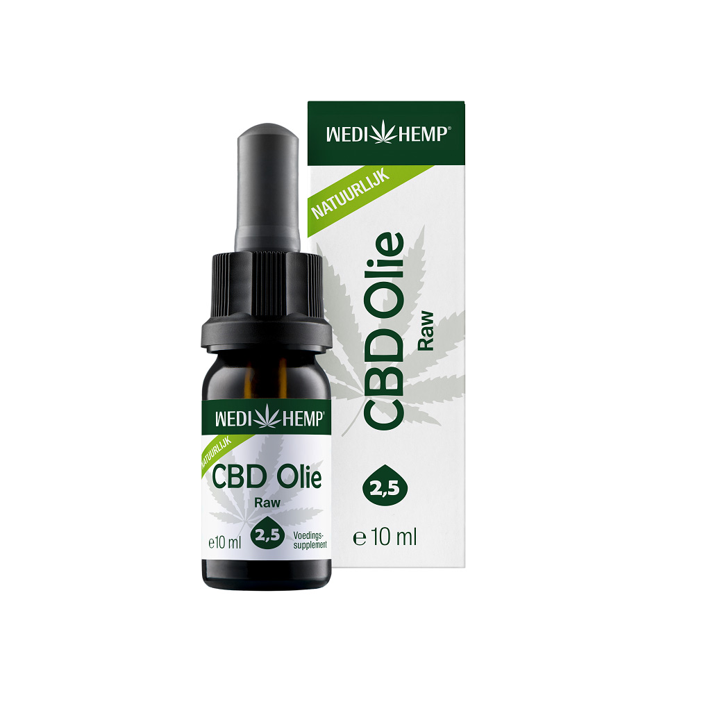 CBD Olie Raw (Wedihemp) 2,5% 10 ml